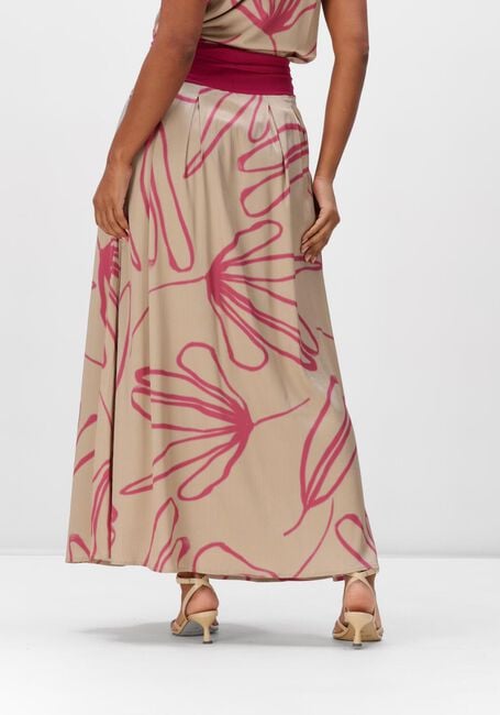 JAPAN TKY Jupe maxi KANA DESSIN en beige - large