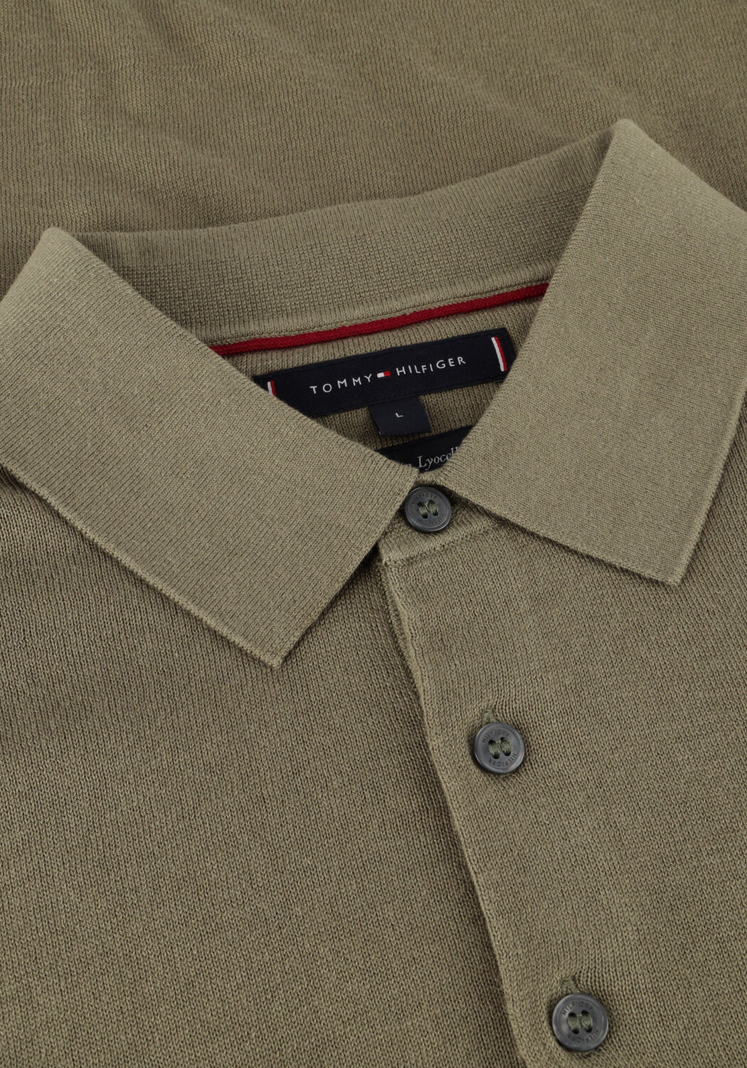 TOMMY HILFIGER Polo DC COTTON LYOCELL POLO Olive - large