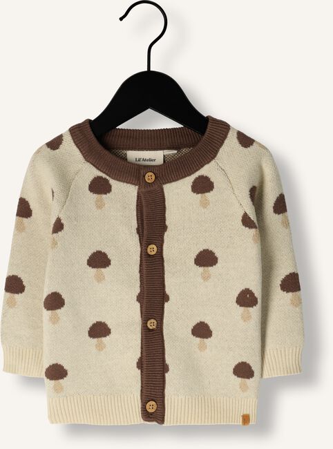 Ecru LIL' ATELIER Vest NBMSARAN LS KNIT CARD Ecru LIL' ATELIER Vest NBMSARAN LS KNIT CARD - large