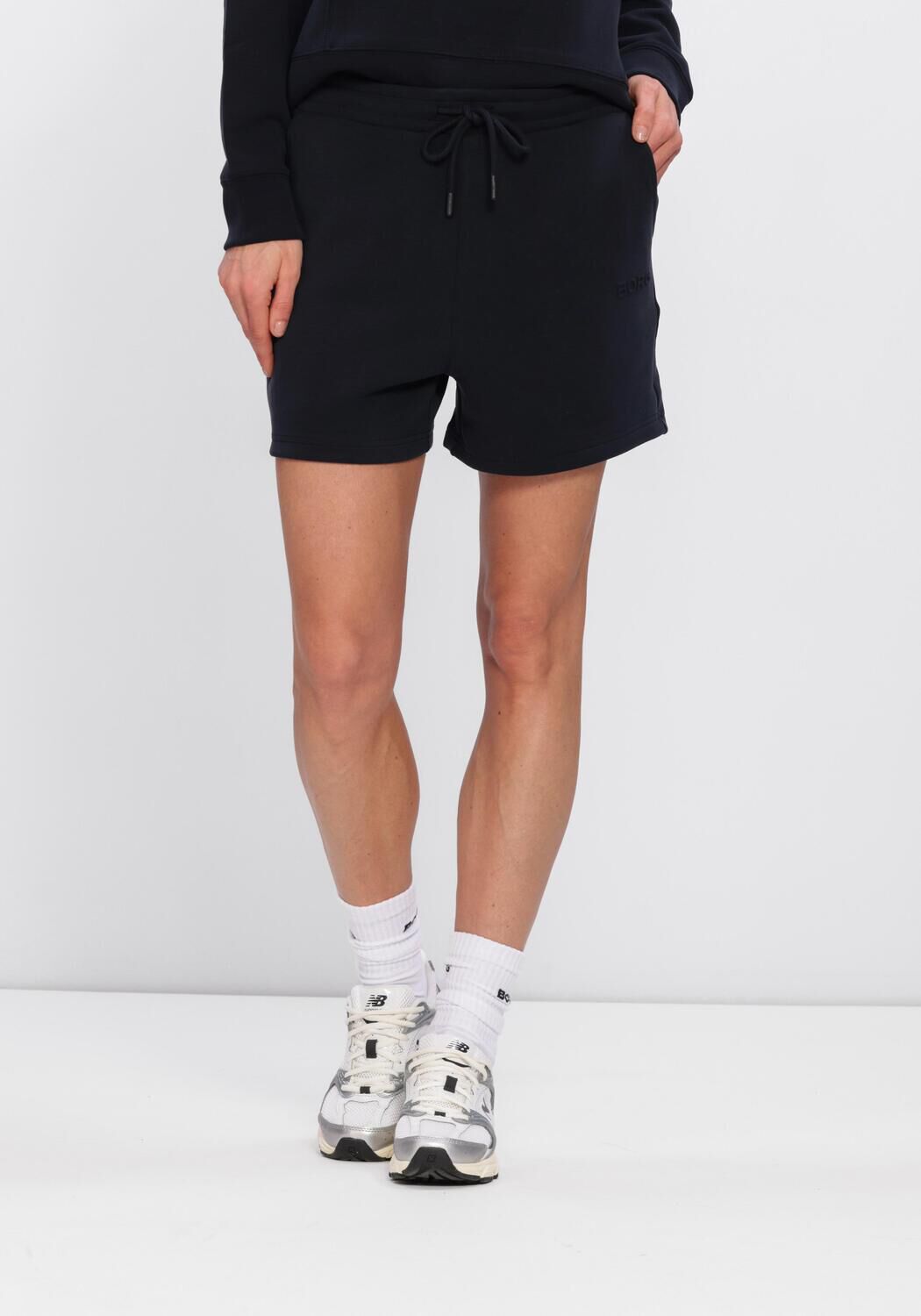 Zwarte BJORN BORG Broeken/jumpsuits STUDIO SOFT SWEATSHORTS - large