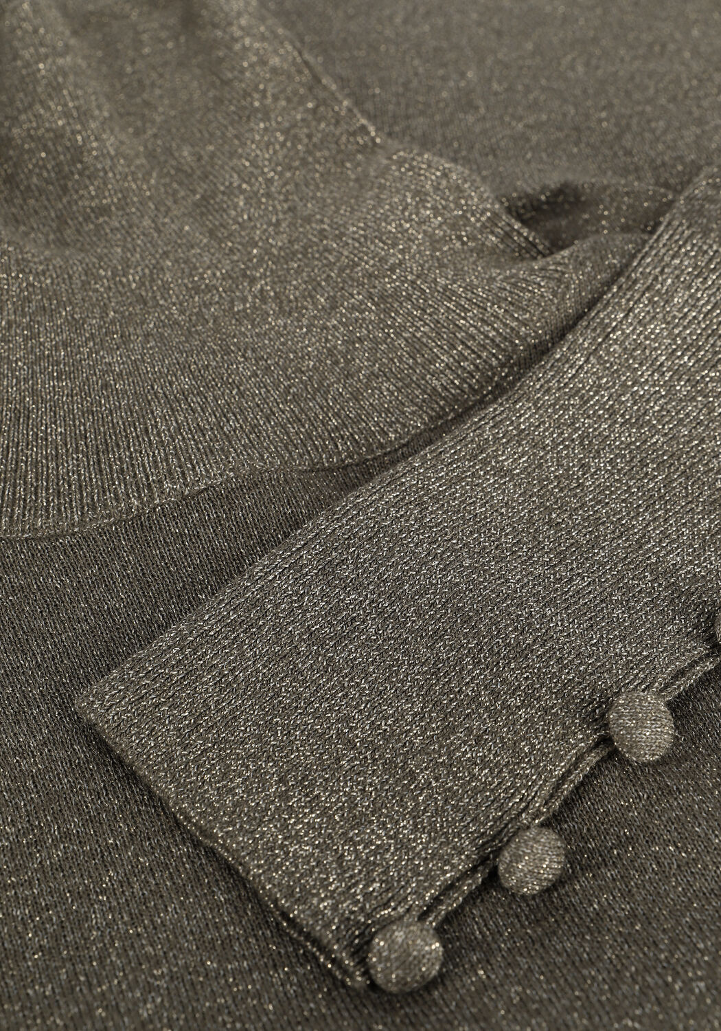 LIU JO Col roul&eacute; MAGLIA CHIUSA M/L LUREX TURTLE en vert - large