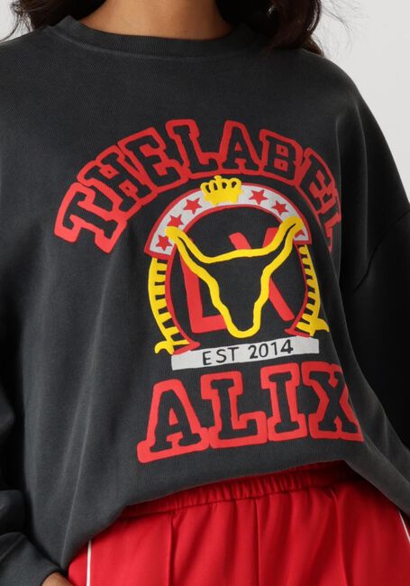 ALIX THE LABEL Chandail LADIES KNITTED VINTAGE PAINT SWEATER en noir - large