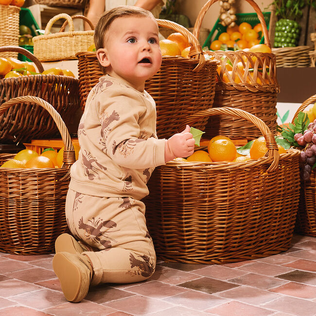 Z8 Pantalon de jogging SAVINO en beige - large