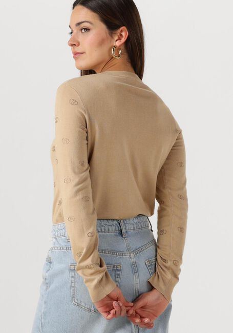 LIU JO Gilet ECS MAGLIA APERTA M/L en beige - large
