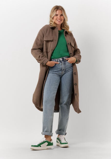 OBJECT Manteau ELLA WOOL COAT en marron - large