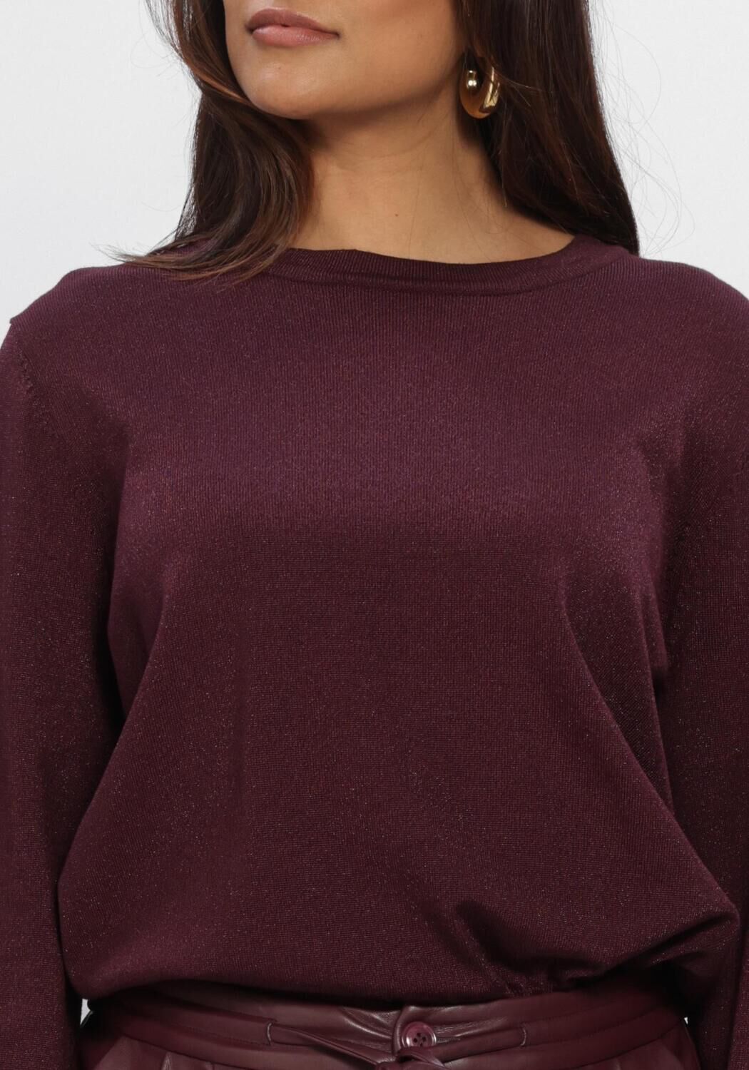 AMAYA AMSTERDAM Pull JADYN KNITWEAR Bordeaux - large