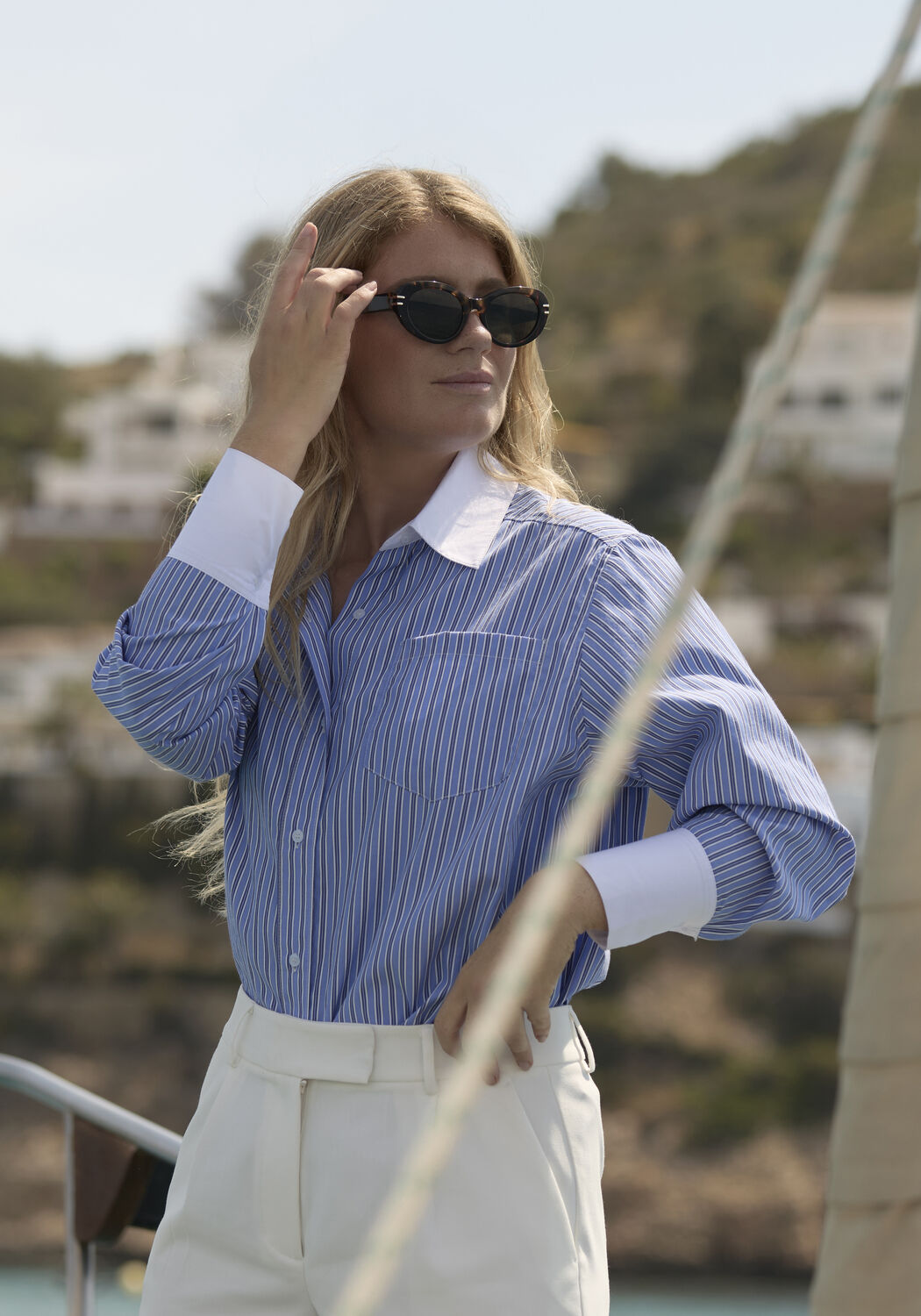 OMODA ATELIER OM-ISOLDE X IRIS Blouses Bleu clair - large