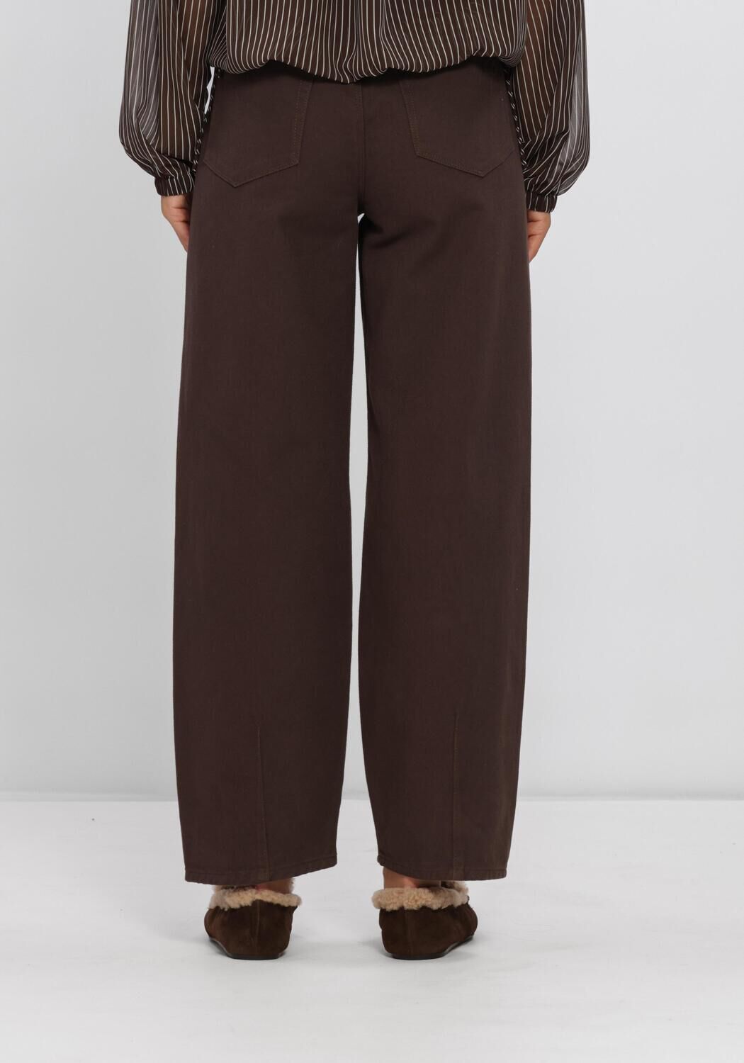Bruine DANTE6 Wijde broek BRAVE BARREL LEG JEANS - large