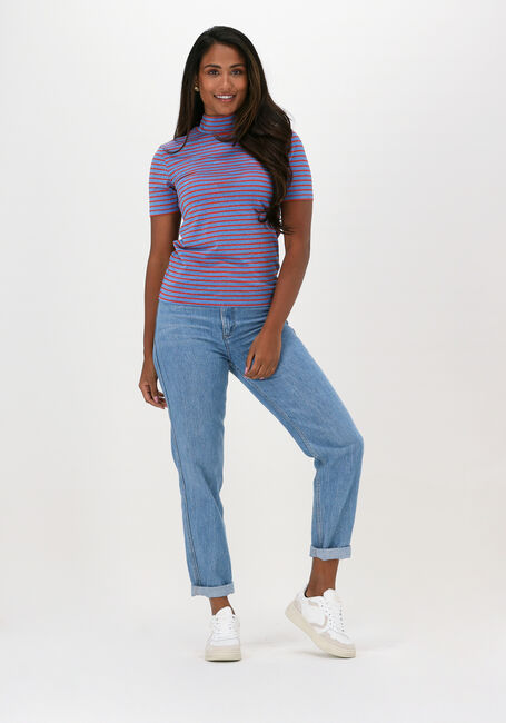 SCOTCH & SODA Haut LUREX STRPED SHORT SLEEVED ECO en bleu - large