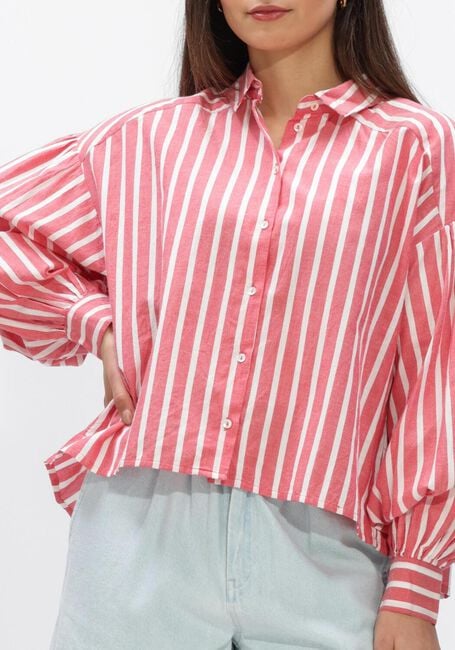 BY-BAR SARAH SHORT STRIPE BLOUSE Blouses en rouge - large