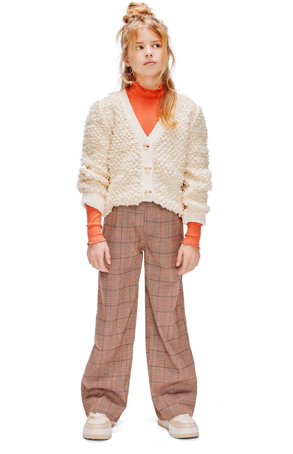 RETOUR Pantalon &eacute;vas&eacute; KEE en marron - large