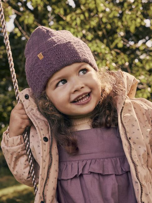 Beige LIL' ATELIER Jassen NMFGERDA PADDED LONG JACKET AOP FO LIL - large