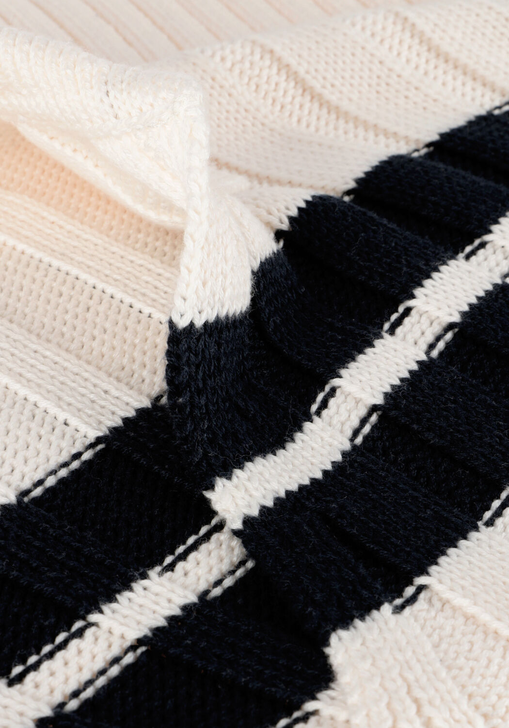 Witte TOMMY JEANS Trui TJW BXY CRP STRIPE SWEATER EXT - large