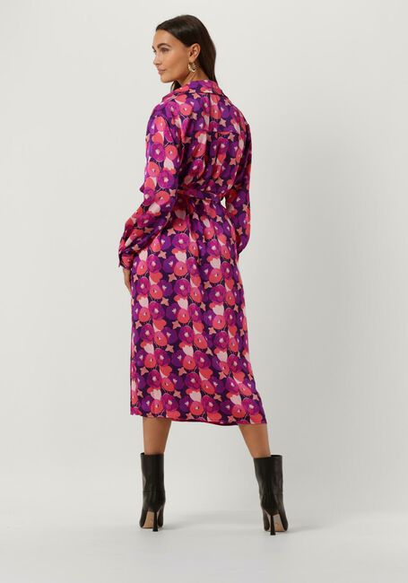 Paarse YDENCE Midi jurk DRESS KINDRA - large