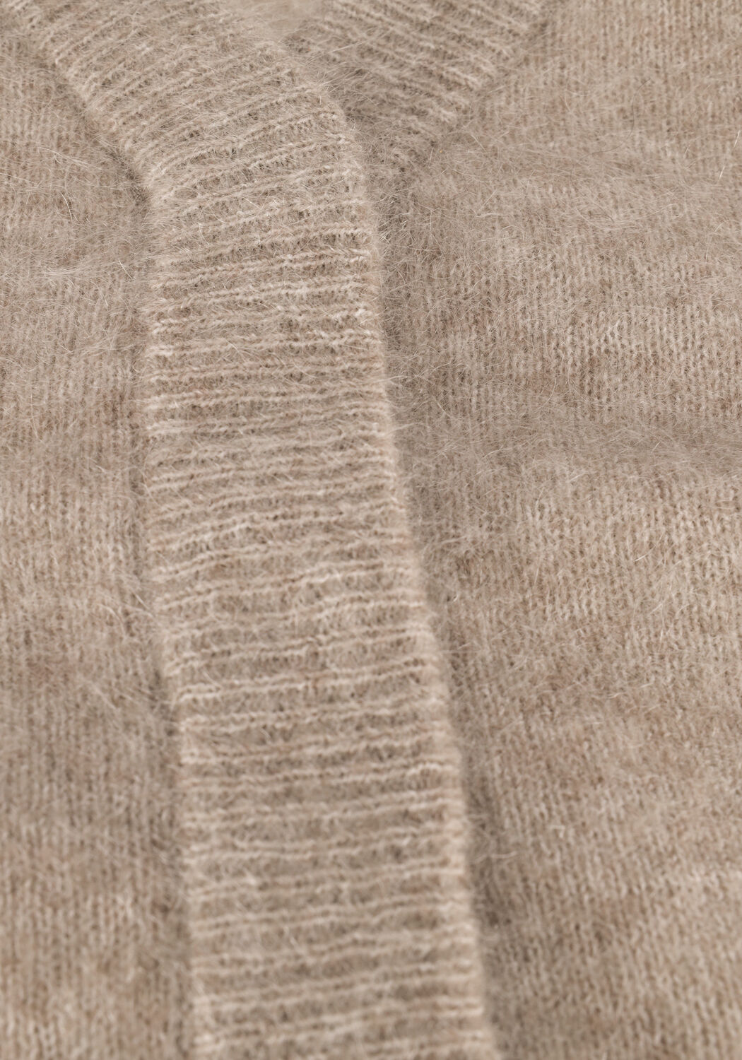 SECOND FEMALE Gilet BROOK KNIT BOXY CARDIGAN en marron - large