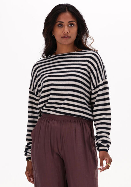 CATWALK JUNKIE Pull KN SOFT STRIPE en noir - large