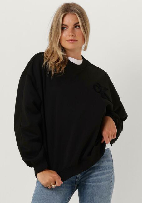 CALVIN KLEIN Pull CHENILLE CK CREWNECK en noir - large