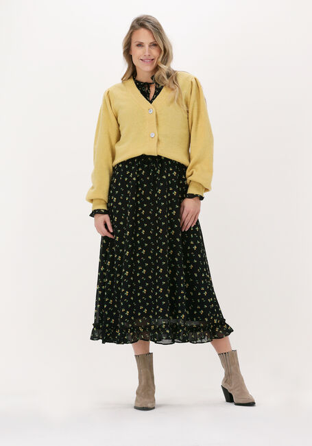 Zwarte MOVES Midi jurk JALINA DRESS 2426 - large