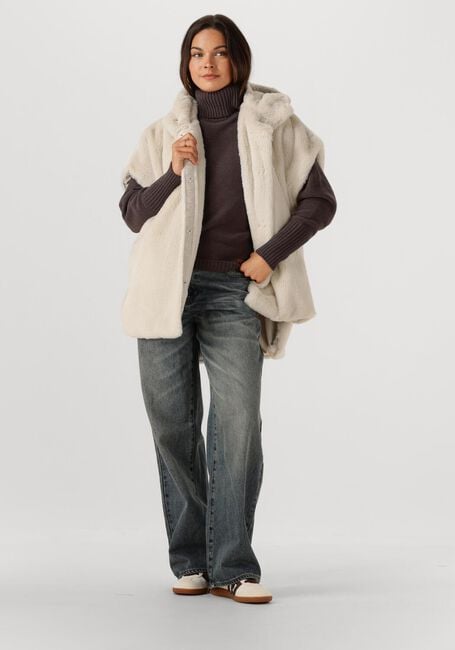 Creme BEAUMONT Faux fur jas KORI BODYWARMER - large