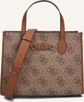 Bruine GUESS Schoudertas IZZY COMP TOTE - medium