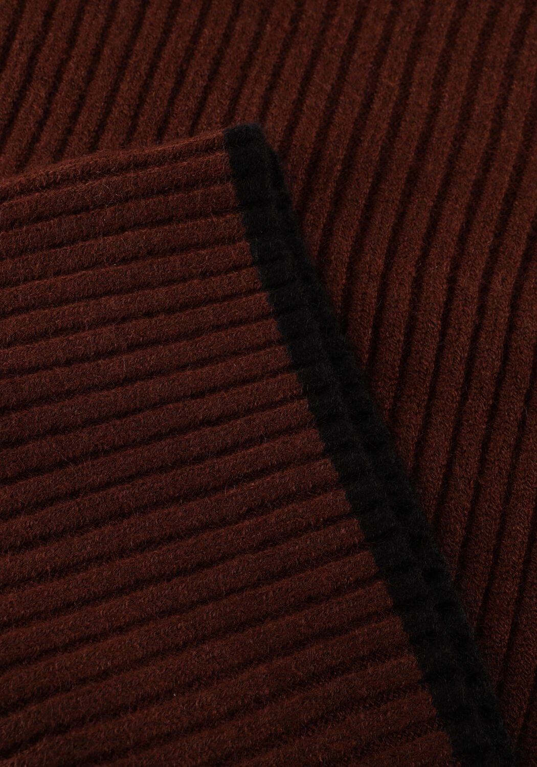 CO'COUTURE Pull ROW PUFF RIB ROLLNECK en marron - large