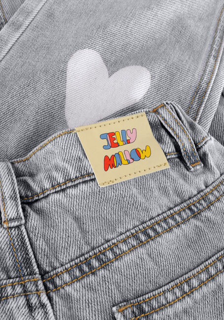 Blauwe Jelly Mallow Mom jeans HEART DENIM PANTS - large