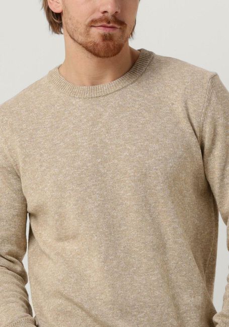 SCOTCH & SODA Pull MELANGE CREWNECK PULLOVER en beige - large
