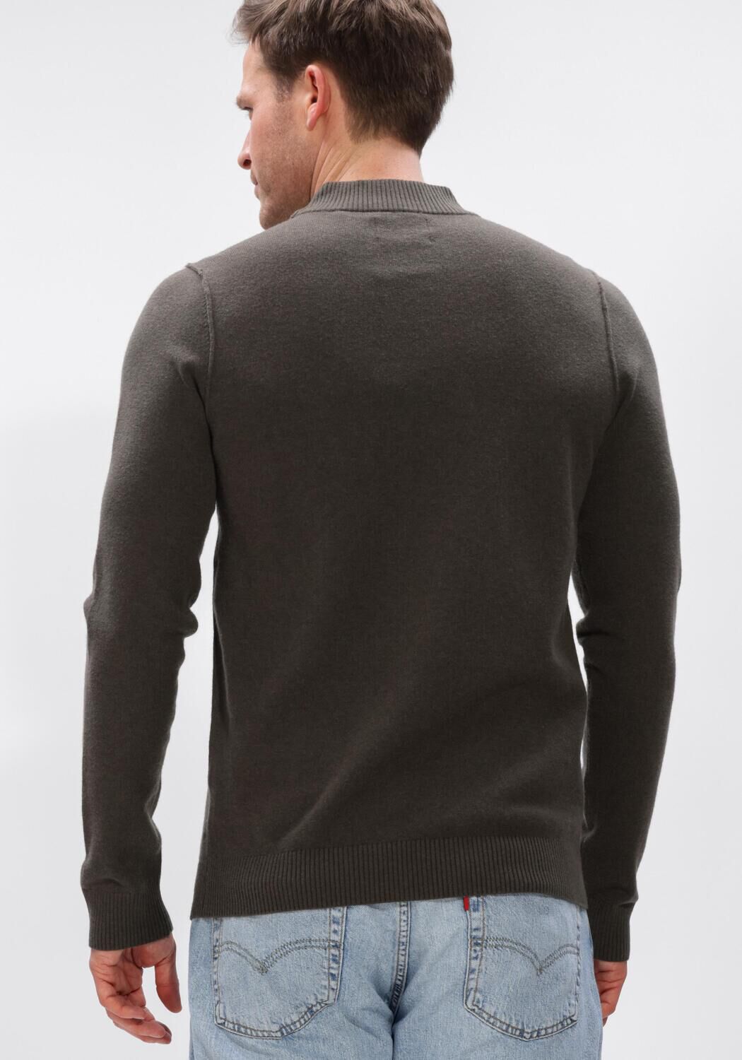 Bruine BUTCHER OF BLUE Trui CLIFDEN MOCK - large