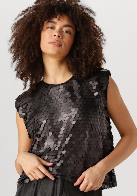Zwarte CO'COUTURE Top MAXI CC SEQUIN BO BLOUSE - large