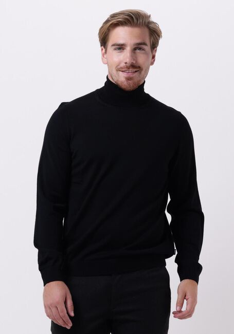 BOSS BLACK Col roulé MUSSO-P en noir - large