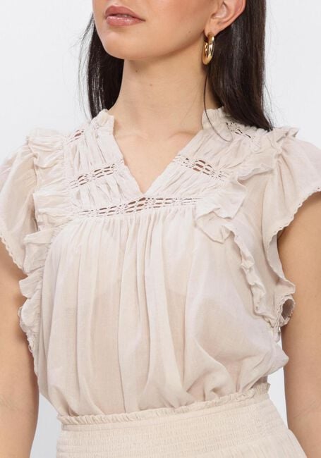 NEO NOIR JAYLA S VOILE TOP Hauts & T-shirts en beige - large