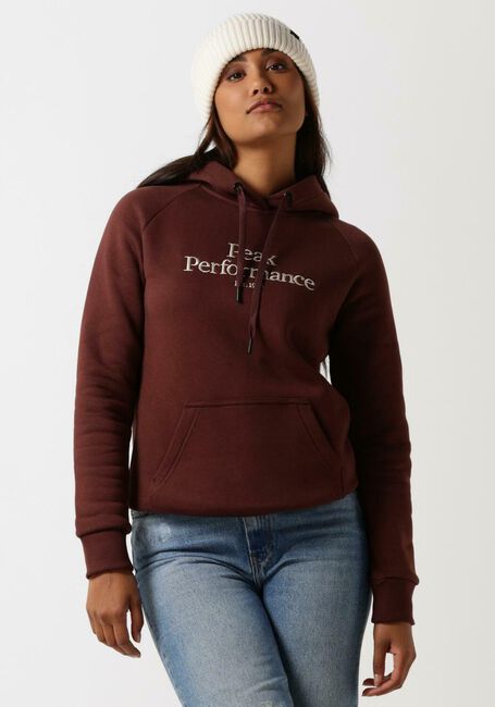 Bordeaux PEAK PERFORMANCE Trui W ORIGINAL HOOD - large