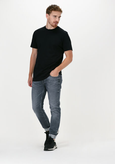 SELECTED MEN T-shirt SLHNORMANI180 SS O-NECK TEE en noir SELECTED MEN T-shirt SLHNORMANI180 SS O-NECK TEE en noir - large