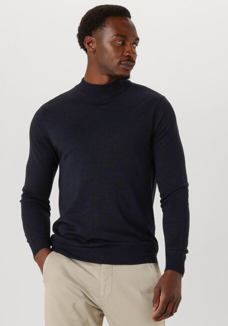 Donkerblauwe STEFANO LAURAN Trui TURTLE - large