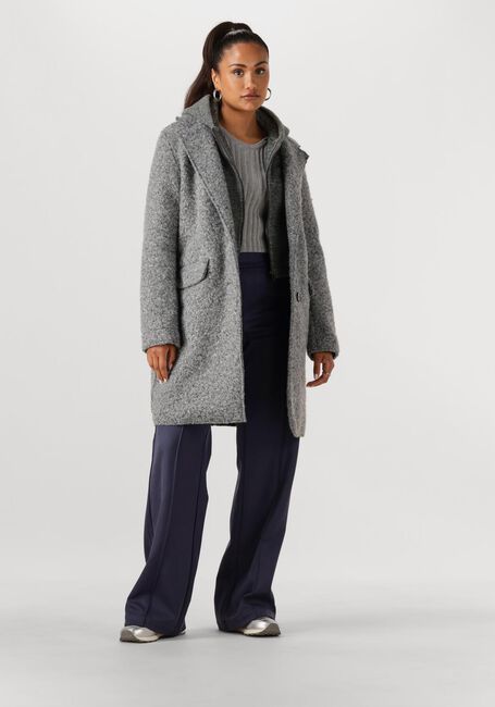 Grijze NUKUS Mantel INNA JACKET BOUCLE - large