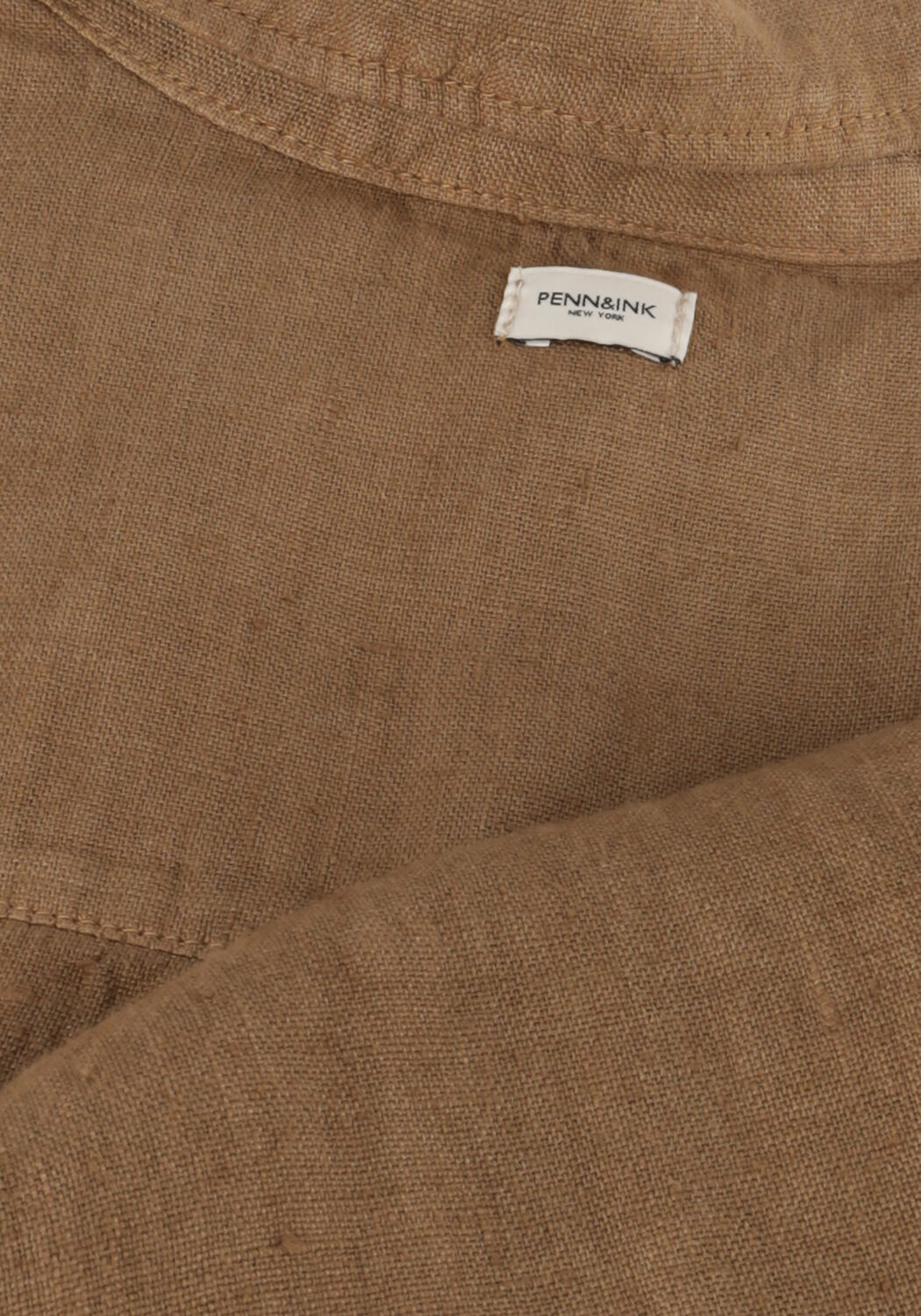 PENN & INK Robe midi DRESS en marron - large