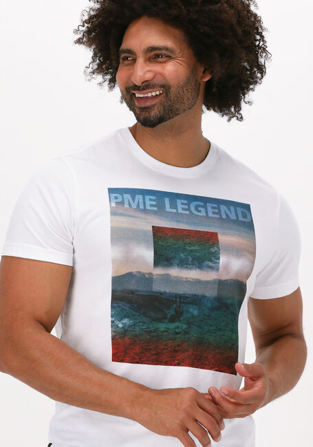 PME LEGEND T-shirt SHORT SLEEVE R-NECK HOBBS SINGLE JERSEY en blanc - large