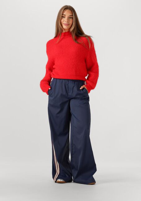 Donkerblauwe CO'COUTURE Wijde broek MINGUS LONG PANT - large