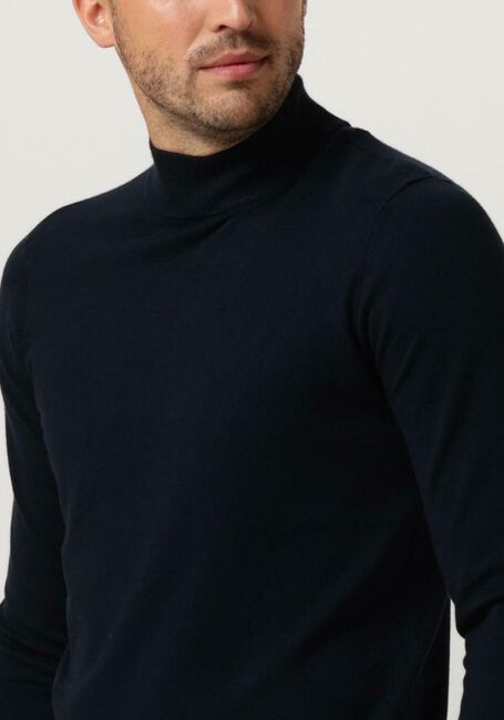 PUREWHITE Col roulé ESSENTIAL KNIT MOCKNECK LS Bleu foncé - large