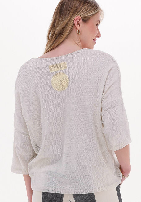 10DAYS DOUBLE JERSEY V-NECK TOP Blouses Crème - large