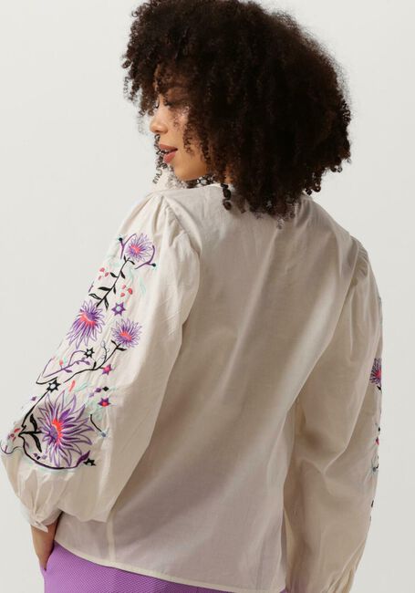 POM AMSTERDAM EMBROIDERY PURPLE BLOUSE Blouses Sable - large