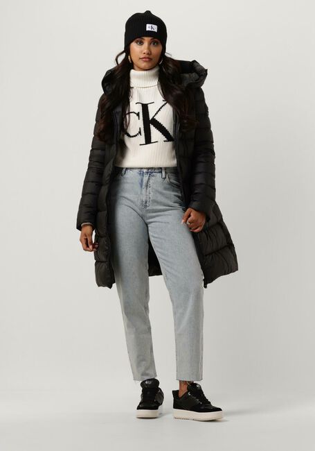 CALVIN KLEIN Col roulé BLOWN UP CK LOOSE SWEATER Blanc - large