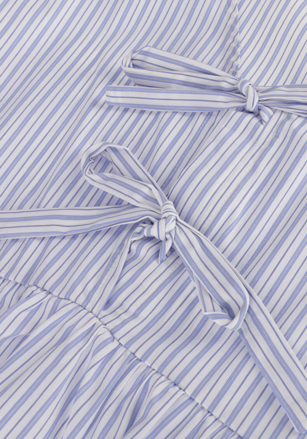 Lichtblauwe NEO NOIR Top MANJA STRIPE TOP - large