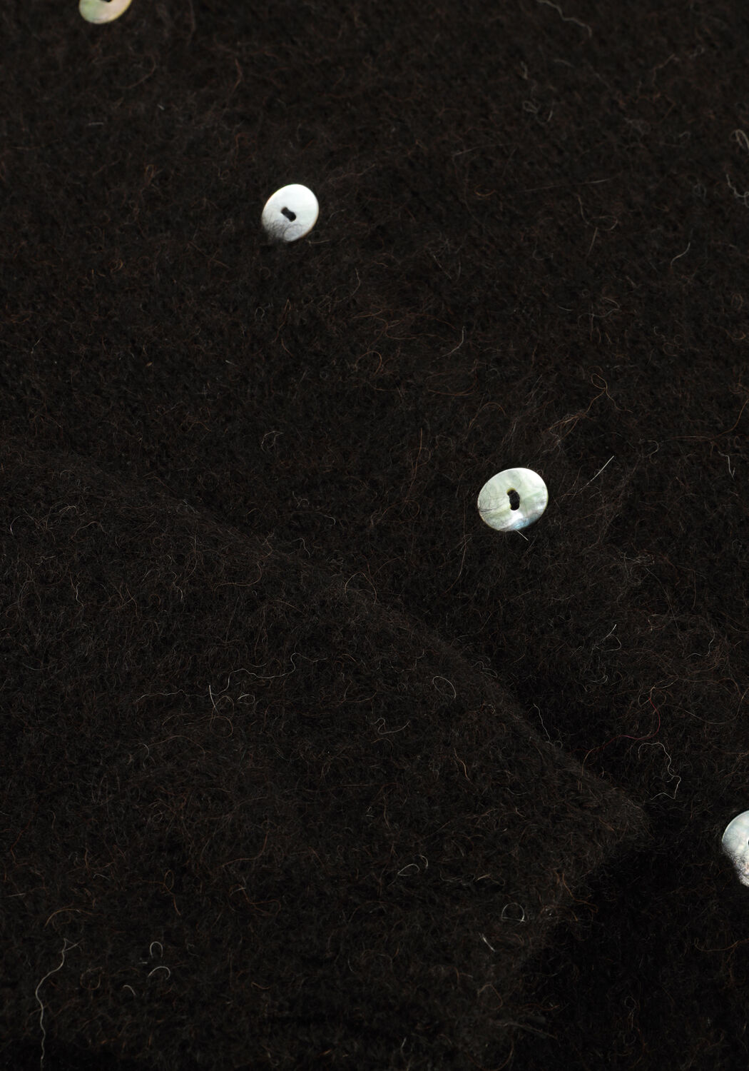 BY-BAR Gilet CLEO NATURAL CARDIGAN en noir - large