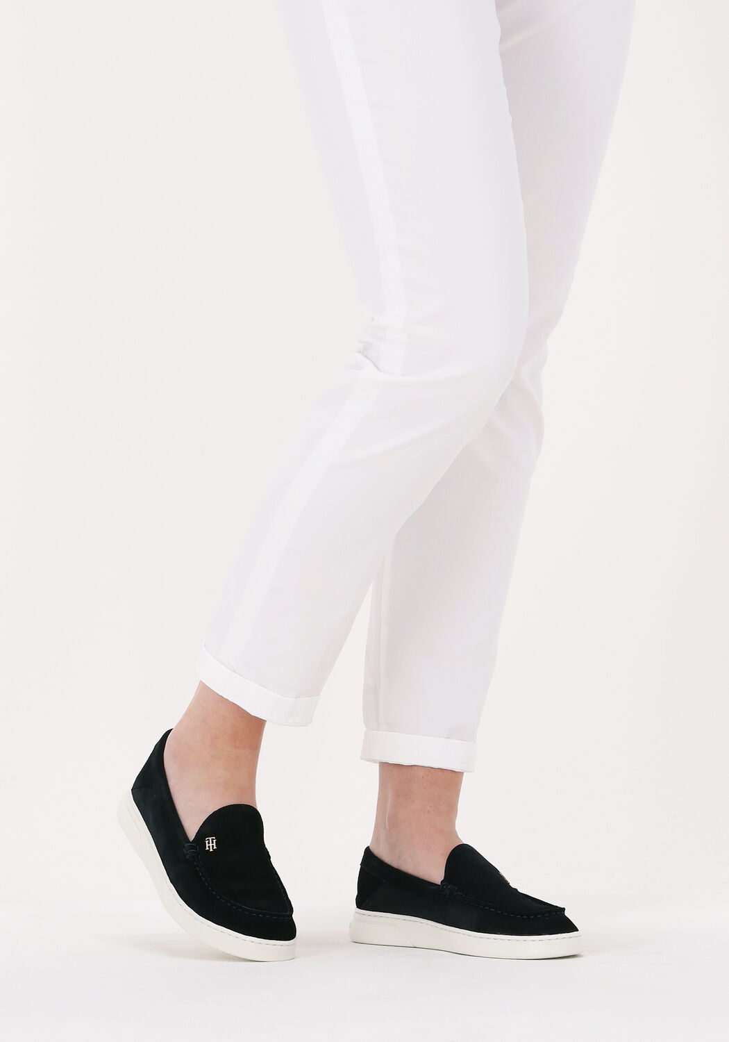 blauwe tommy hilfiger loafers th feminine hybrid