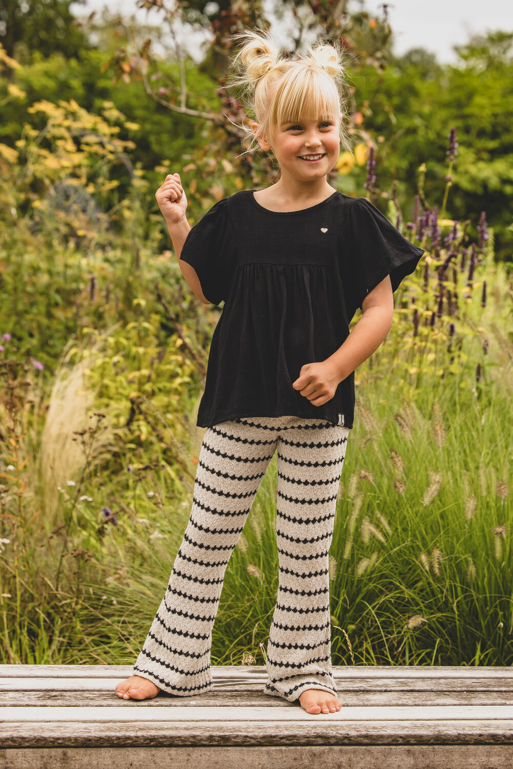 LOOXS Little Pantalon &eacute;vas&eacute; 2411-7605 Blanc - large