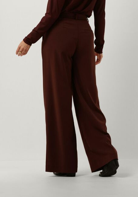 GESTUZ Pantalon large PAULAGZ MW WIDE PANTSC en marron - large