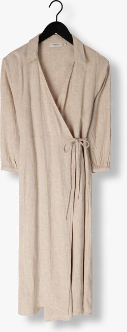 Zand MSCH COPENHAGEN Midi jurk MSCHJOVENE GINIA 3/4 WRAP DRESS - large