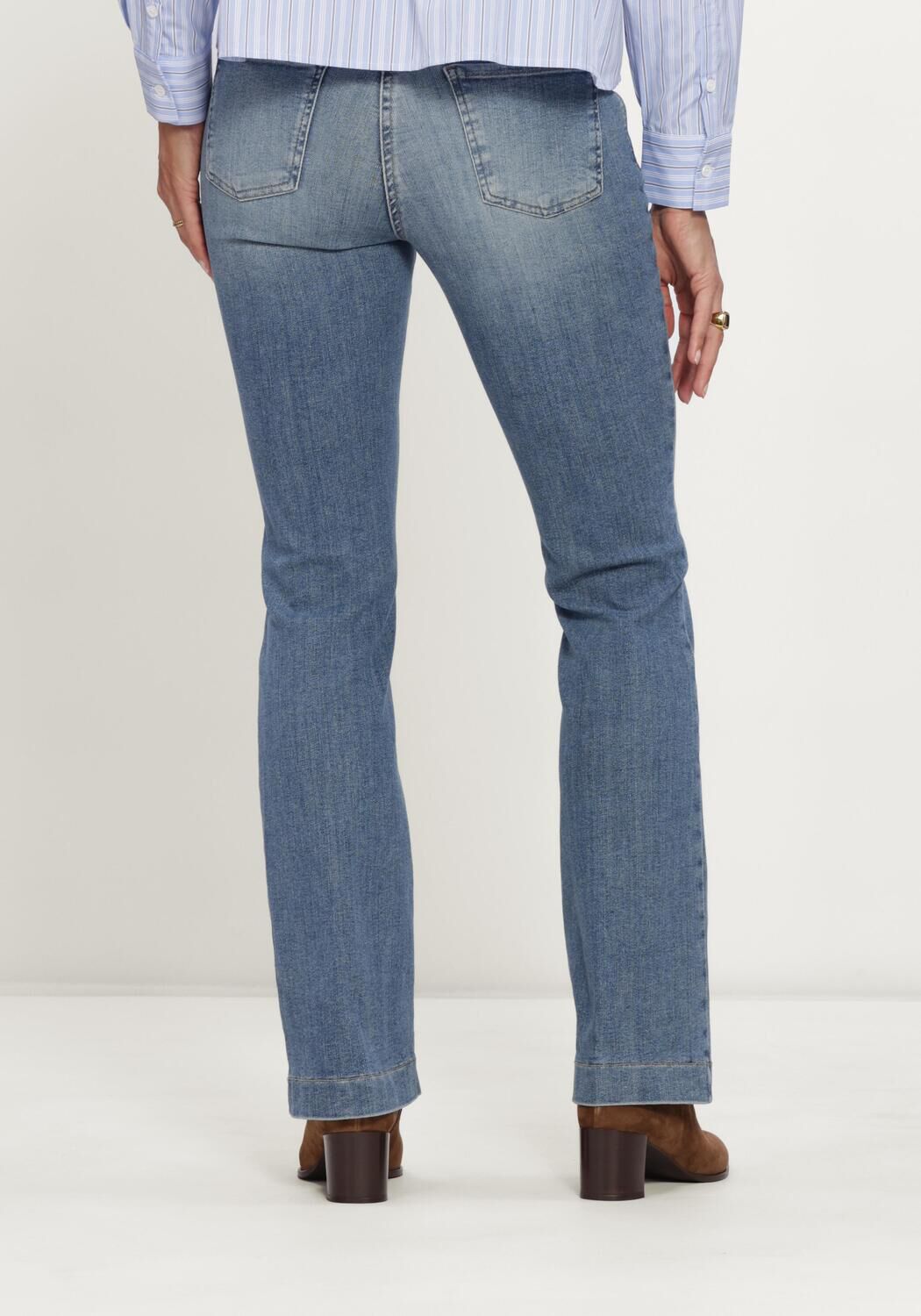 MAC Wide jeans 0358L AUTHENTIC MEGA FLEX en bleu - large