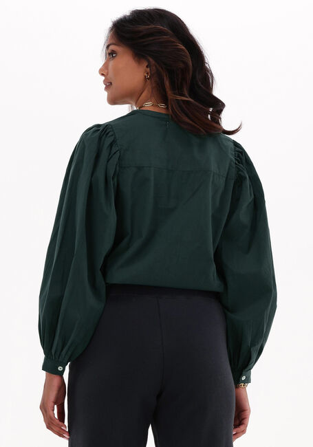 Donkergroene BY-BAR  RIKKI POPLIN BLOUSE - large